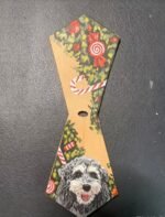 Custom Flat Pet Leather Portrait Keychain, Personalized Hand‑Painted Dog Cat Photo Key Fob, Handmade Pet Memorial Key Tag 2.56in